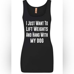 NWT life and lemons company 
Tank top (I Just Want To Lift Weights